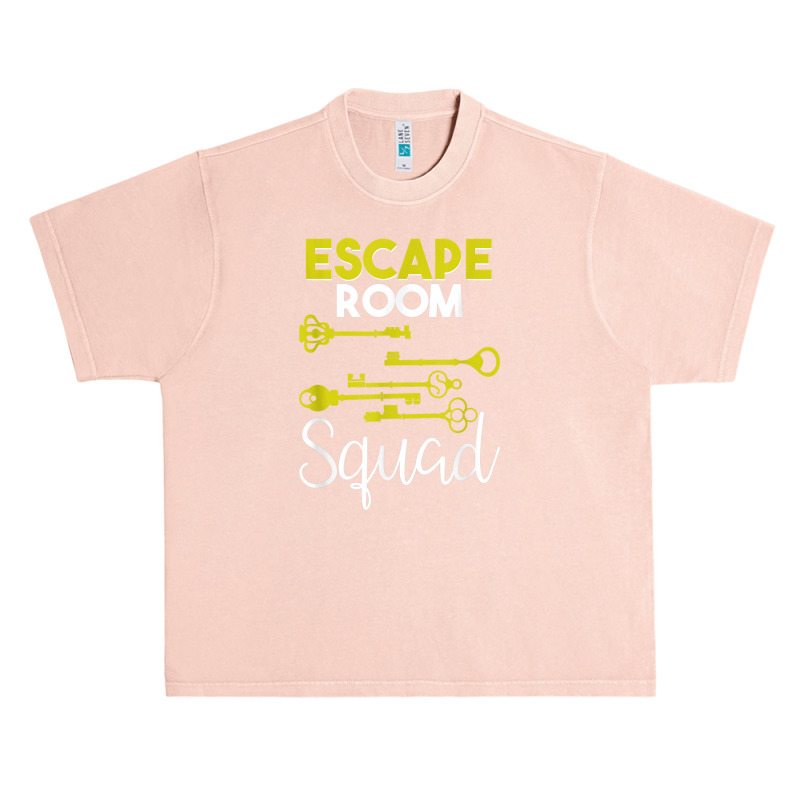 Escape Room Squad Geek Vintage Key Design Lock Team Crew Urban Heavy T-shirt by Vivu991 | Artistshot