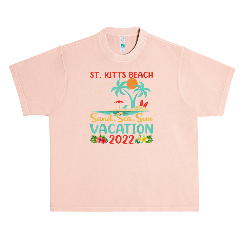 Beach Vacation 2022 Retro Lost Paradise St. Kitts Beach Urban Heavy T-shirt by Tiktify | Artistshot