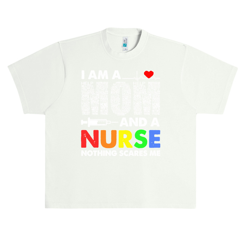 Im A Mom And A Nurse Nothing Scares Me T  Shirt I'm A Mom And A Nurse Urban Heavy T-shirt | Artistshot