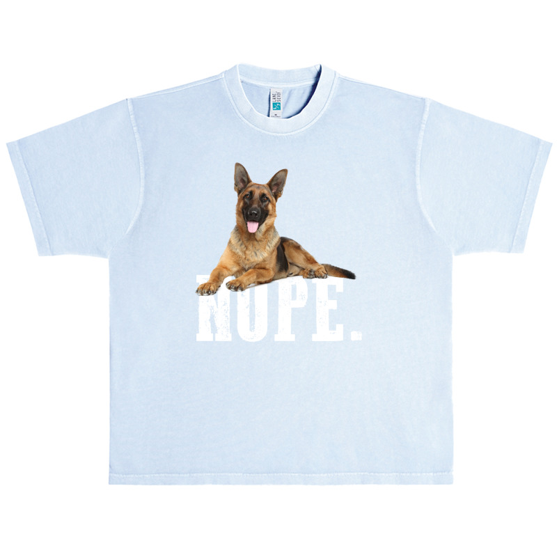 Nope Lazy German Shepherd Dog Lover Urban Heavy T-shirt | Artistshot