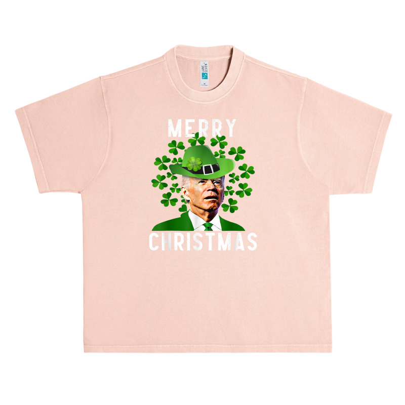 Funny Joe Biden Merry Christmas Confused St Patricks Day Urban Heavy T-shirt | Artistshot