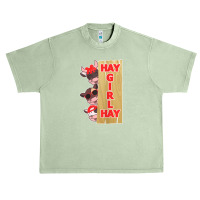 Hay Girl Hay Cow Farmer Rancher Cow Owner Cow Lover Kawaii Urban Heavy T-shirt | Artistshot