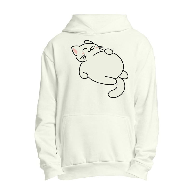 Full Cat Sleeping Urban Pullover Hoodie by Morspective | Artistshot