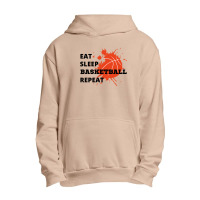 Eat Sleep Basketball Repeat, Basketball Funny Urban Pullover Hoodie | Artistshot