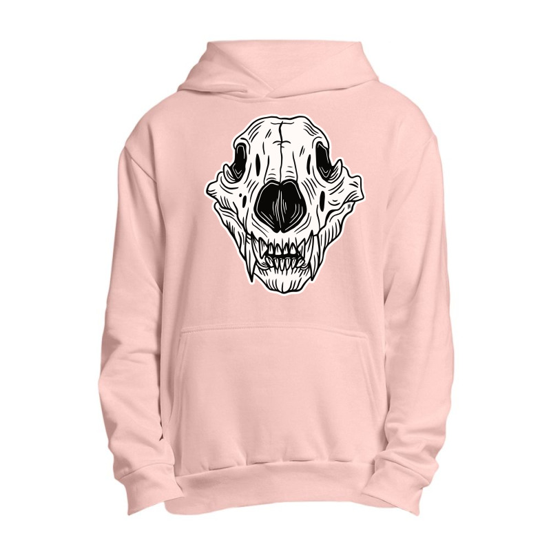 Front Animal Skull Urban Pullover Hoodie by Morspective | Artistshot