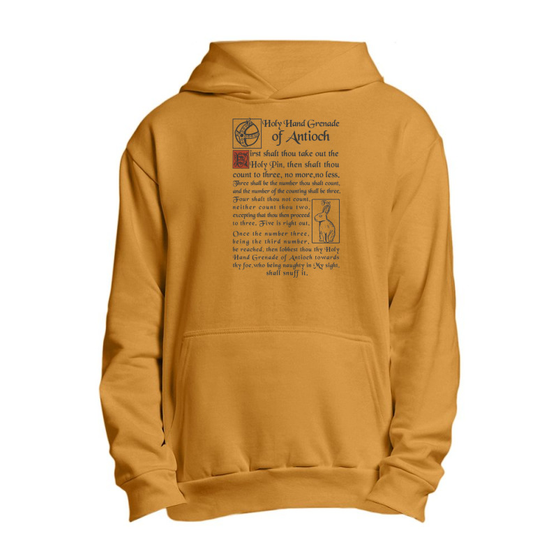 Holy Hand Grenade Script   Holy Grail Urban Pullover Hoodie | Artistshot