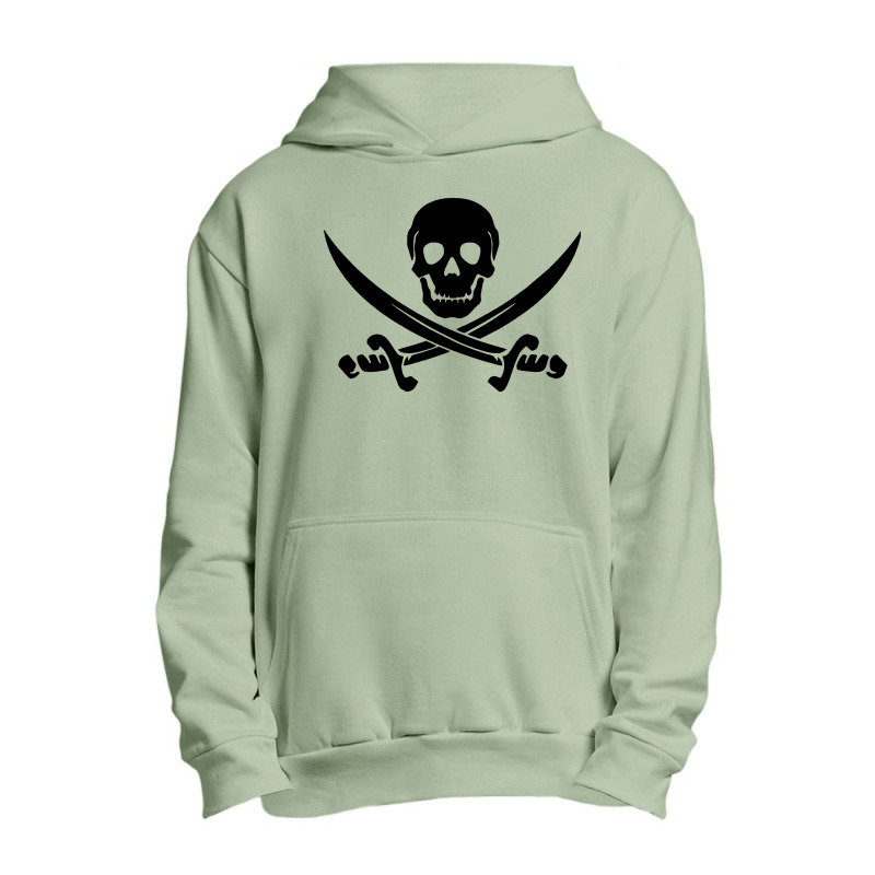 Pirate Skull And Cross Swords Urban Pullover Hoodie | Artistshot