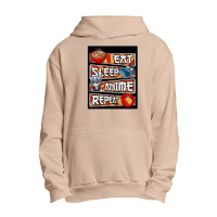 Eat Sleep Anime Repeat Cute Anime Obsessed   Eat Sleep Anime Repeat Urban Pullover Hoodie | Artistshot