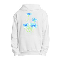 Cornflower Watercolor Painting T  Shirt Urban Pullover Hoodie | Artistshot