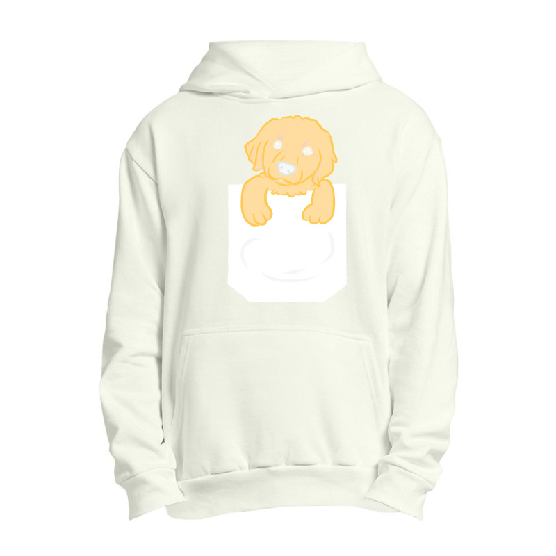 Golden Retriever Dog T  Shirt Cute Funny Golden Retriever Puppy Pocket Urban Pullover Hoodie | Artistshot