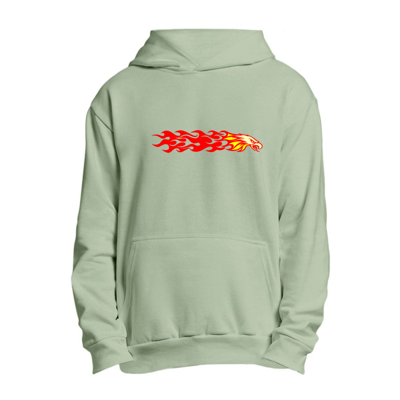 Flaming Eagle Urban Pullover Hoodie | Artistshot