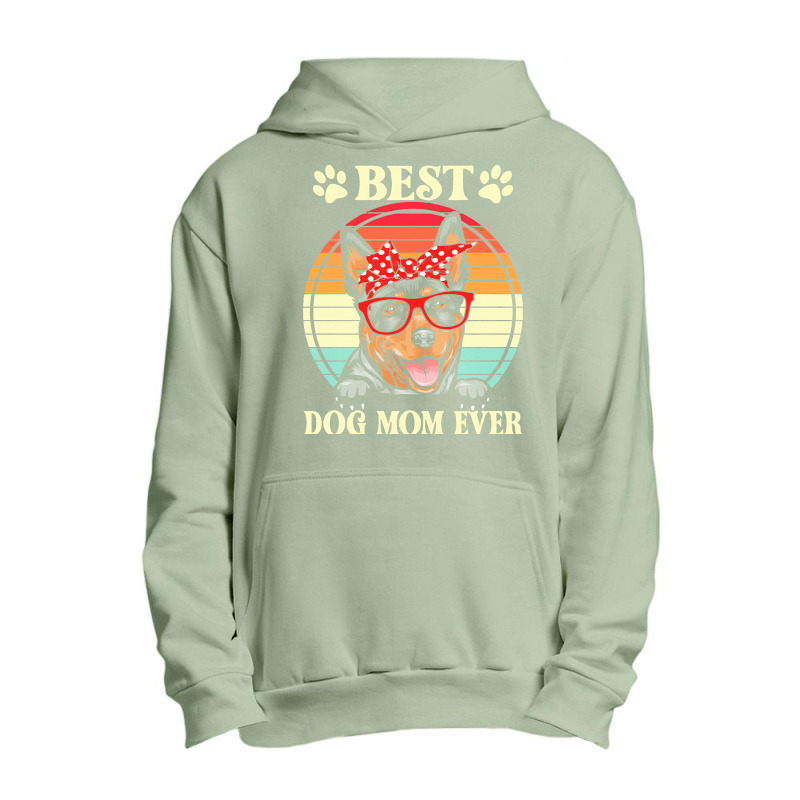 Dog Mom Gifts T  Shirt Funny Best Australian Kelpie Dog Mom For Dog Lo Urban Pullover Hoodie by werner05518 | Artistshot