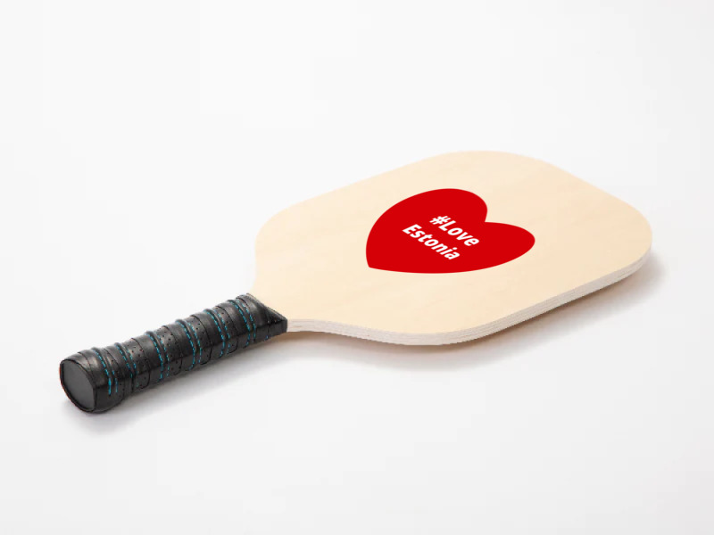 Love Estonia, Hashtag Heart, Estonia Pickleball Paddle | Artistshot