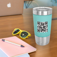 Art Qr Code Leatherette Tumbler | Artistshot