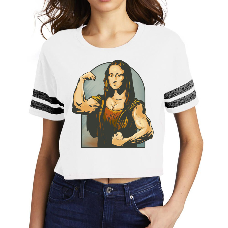 Work Out Mona Lisa Scorecard Crop Tee by D'Metra | Artistshot