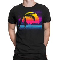 Synthwave T  Shirt Classic Palm Tree Sunset Synthwave T  Shirt T-shirt | Artistshot