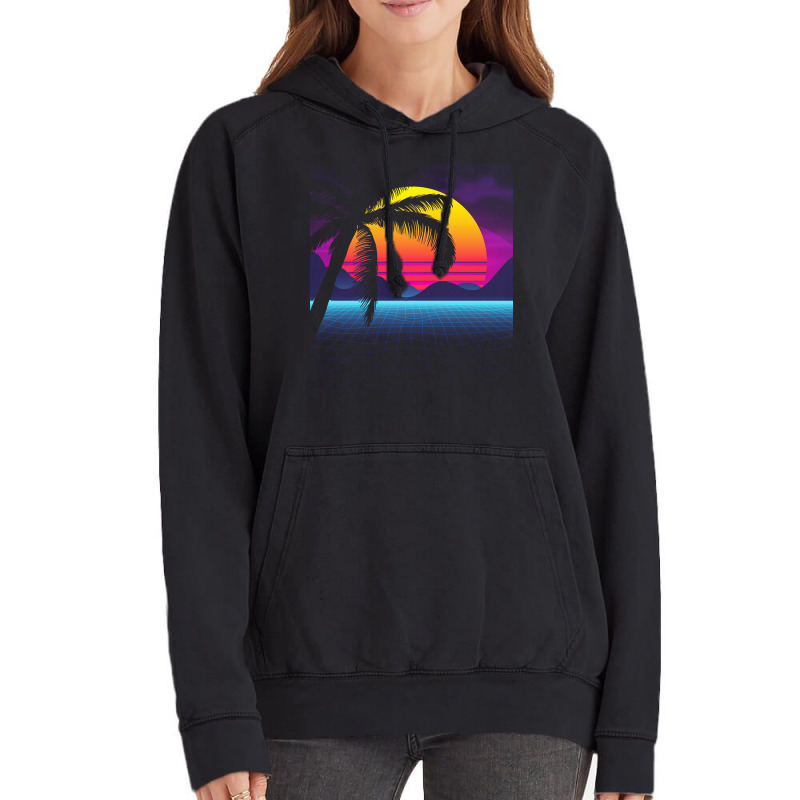 Synthwave T  Shirt Classic Palm Tree Sunset Synthwave T  Shirt Vintage Hoodie by victorycanola | Artistshot