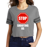 Stop Shooting Us - Black Lives Matter Scorecard Crop Tee | Artistshot