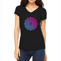 Islamic Mandala Ornament With Transparent Women's V-neck T-shirt | Artistshot