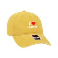 I Love Latinas Pullover Hoodie Dyed Cap | Artistshot