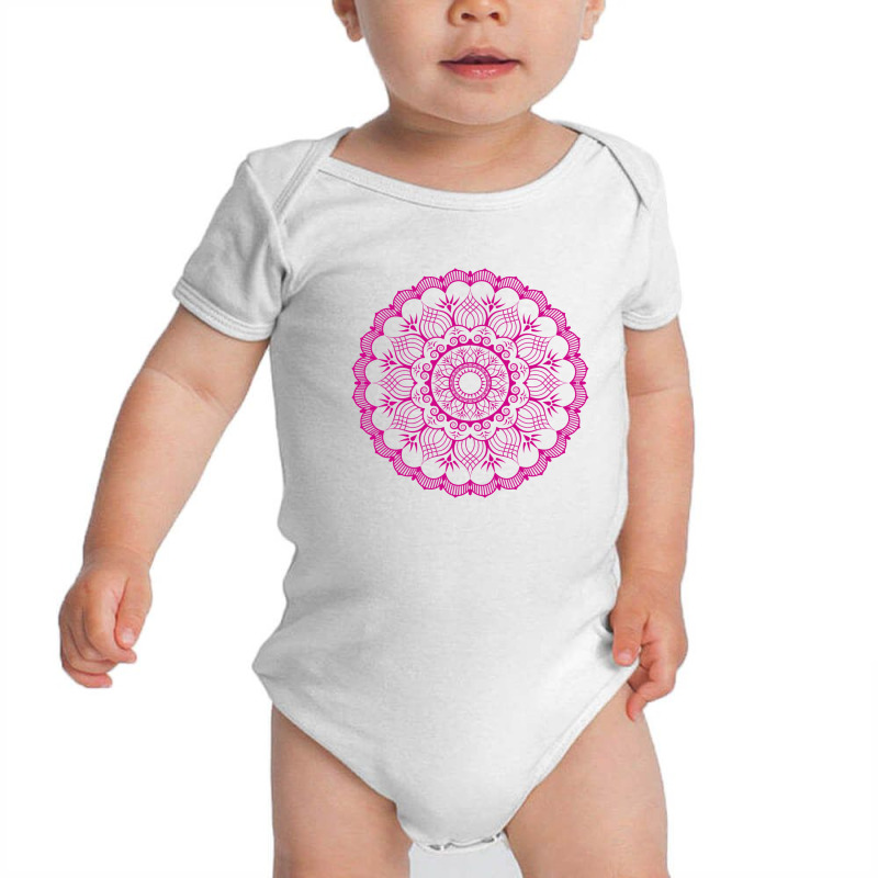 Luxury Mandala With Golden Arabesque Baby Bodysuit by chris299 | Artistshot