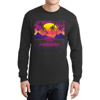 Synthwave T  Shirt Mesmerizing Sunset Synthwave T  Shirt Long Sleeve Shirts | Artistshot