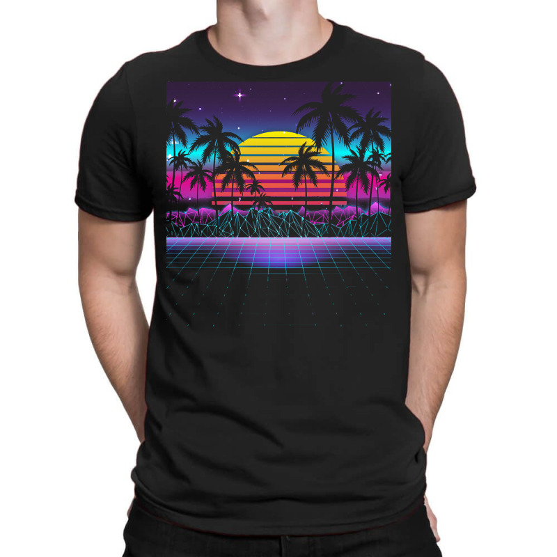 Synthwave T  Shirt Radiant Sunset Synthwave T  Shirt T-Shirt by victorycanola | Artistshot