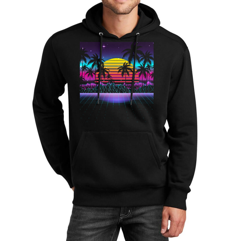 Synthwave T  Shirt Radiant Sunset Synthwave T  Shirt Unisex Hoodie by victorycanola | Artistshot