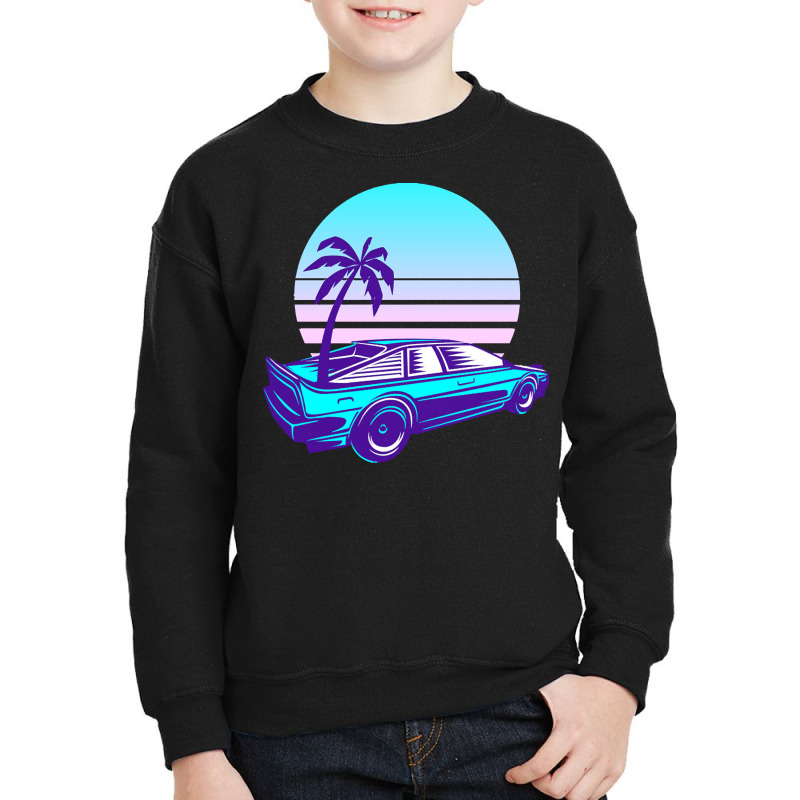 Synthwave T  Shirt Futuristic Car Retro Sunset Synthwave T  Shirt Youth Sweatshirt by oweber478 | Artistshot