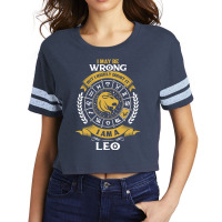 I May Be Wrong But I Highly Doubt It I Am A Leo Scorecard Crop Tee | Artistshot