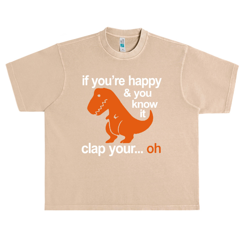 T-rex Clap Your Hands Urban Heavy T-shirt | Artistshot