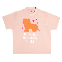 Otter T  Shirt Just A Girl Who Loves Otters T  Shirt Urban Heavy T-shirt | Artistshot