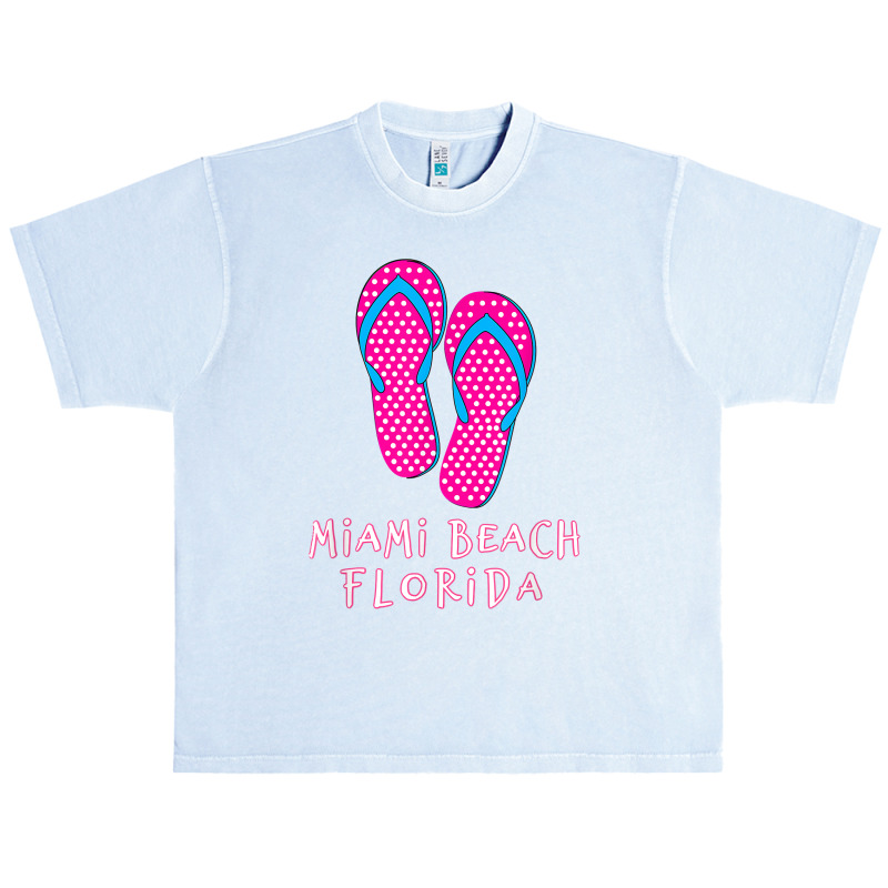 Miami Beach Flip Flops T Shirt Urban Heavy T-shirt | Artistshot