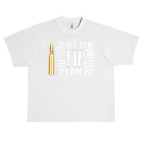 Just The Tip I Promise Usa Flag Gun Bullet T Shirt Urban Heavy T-shirt | Artistshot