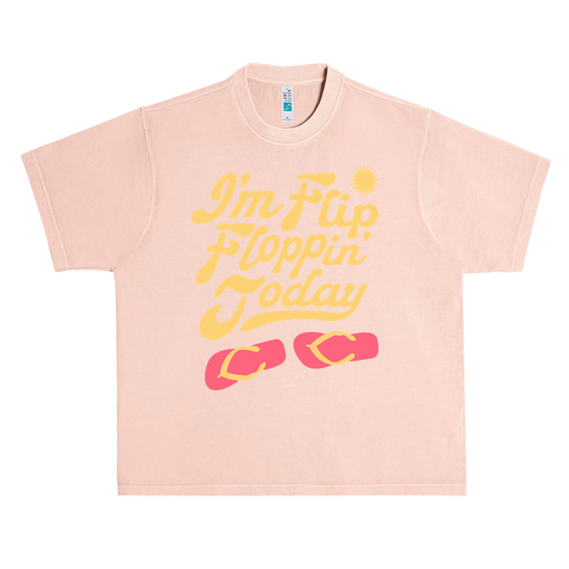 Summer T  Shirt I'm Flip Floppin Today Summer Vacation Beach Lake Rive Urban Heavy T-shirt | Artistshot