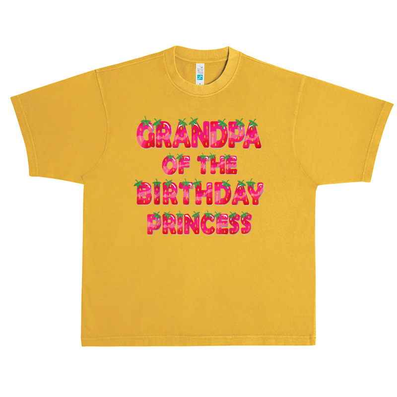 Grandpa Of The Birthday Princess Girl Strawberry Party T Shirt Urban Heavy T-shirt | Artistshot