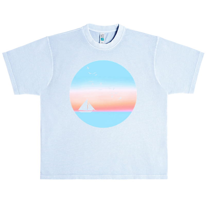 Sailboat T  Shirt Sailing Into The Sunset T  Shirt Urban Heavy T-shirt | Artistshot