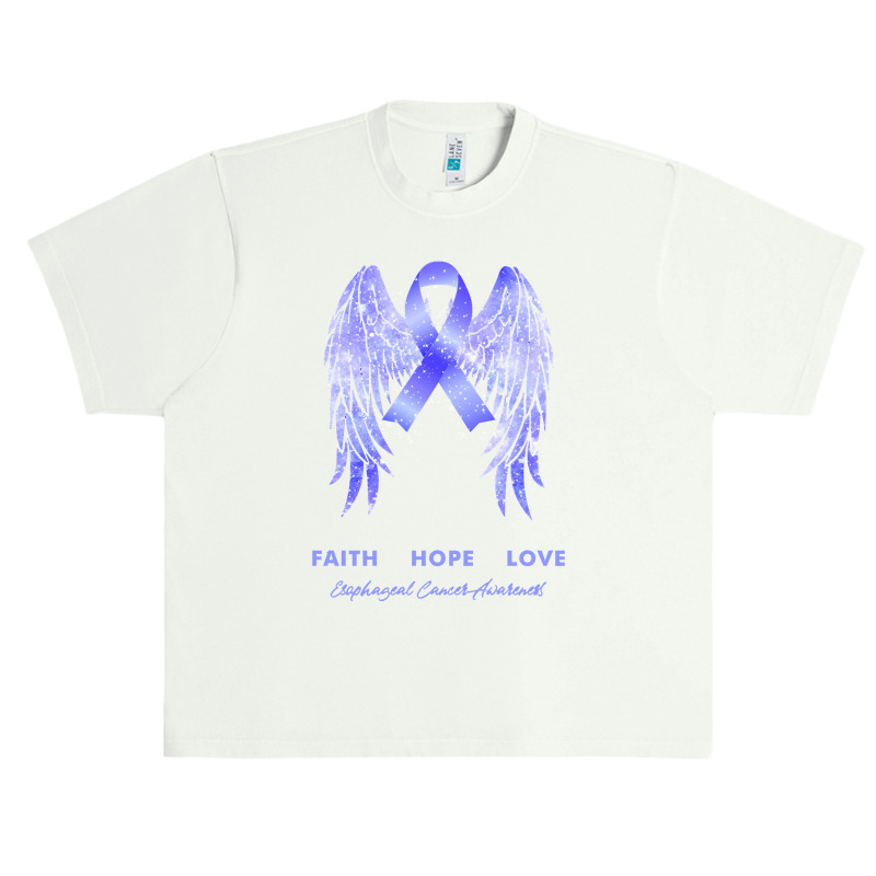 Esophageal Cancer T Shirtfaith Hope Love Esophageal Cancer Awareness W Urban Heavy T-shirt by rico96716 | Artistshot