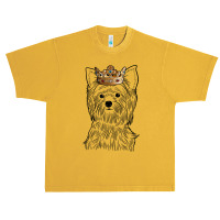 Yorkshire Terrier Dog Wearing Crown T Shirt Urban Heavy T-shirt | Artistshot