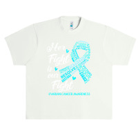 Ovarian Cancer Awareness T  Shirt Ovarian Cancer Awareness Her Fight I Urban Heavy T-shirt | Artistshot