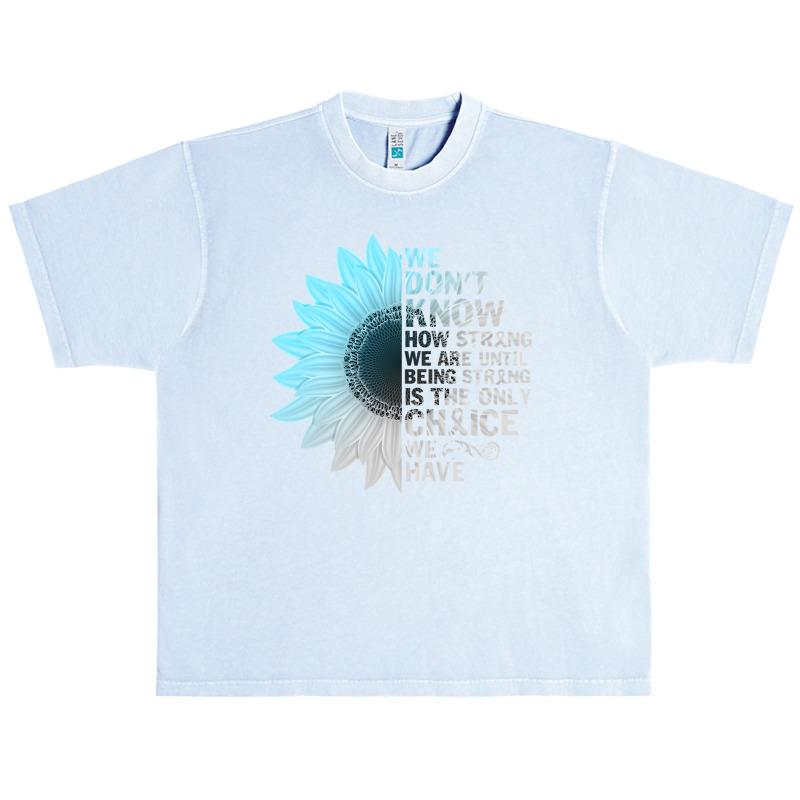 Diabetes Diabetic T21 Grey Blue Sunflower Being Strong Warrior 88 Diab Urban Heavy T-shirt | Artistshot