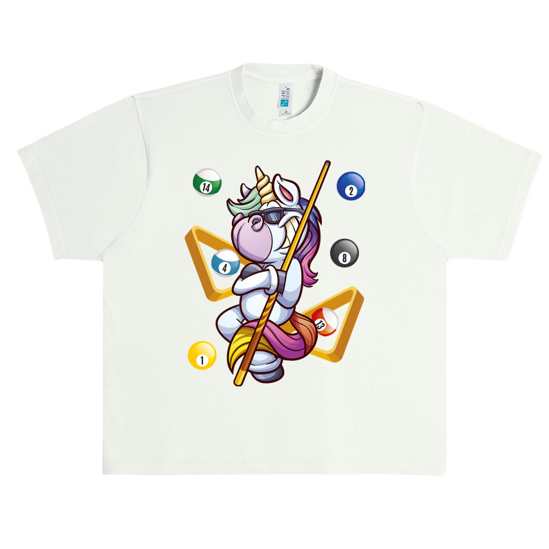 Unicorn Lover Pony Billiard Cue Ball Sports Unicorn 85 Unicorns Urban Heavy T-shirt | Artistshot