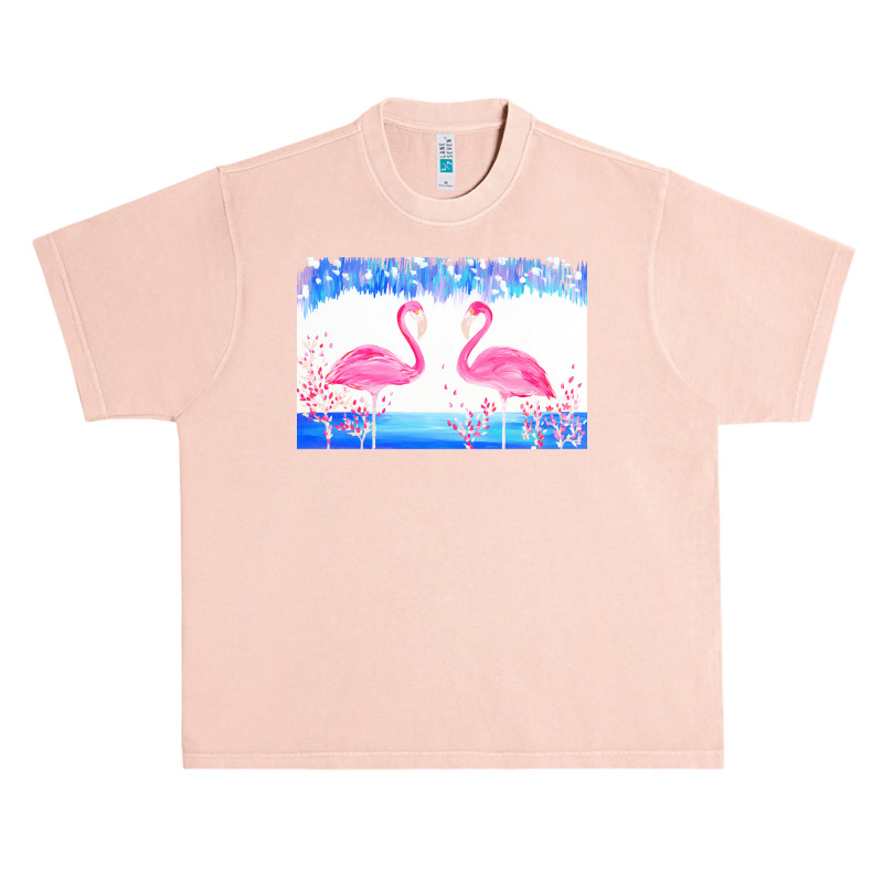 Flamingo T  Shirt Blue And Pink 4 T  Shirt Urban Heavy T-shirt | Artistshot