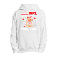 Just A Girl Who Loves Dogs T  Shirt Vintage Just A Girl Who Love Cocke Urban Pullover Hoodie | Artistshot