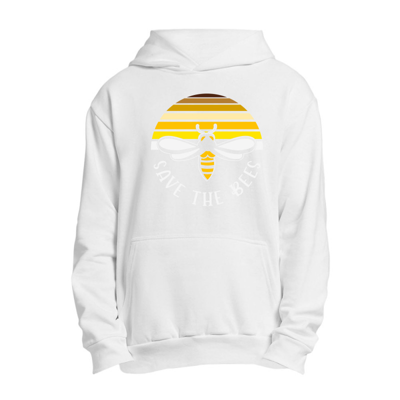 Retro Vintage Bumble Bee Save The Bees Urban Pullover Hoodie | Artistshot