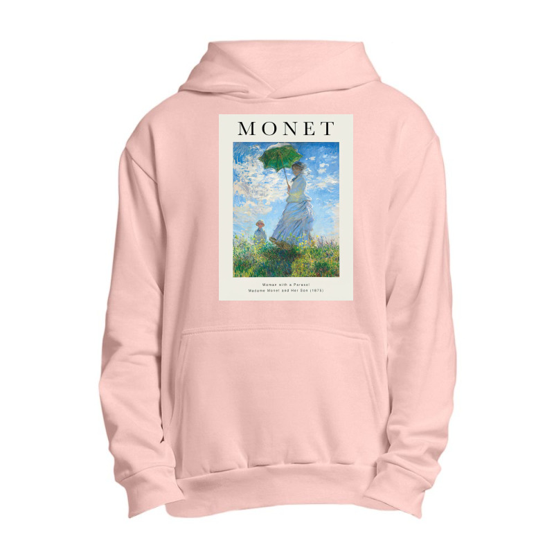 Claude Monet Woman With A Parasol Urban Pullover Hoodie by davenportkermit4 | Artistshot