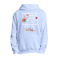 Autism Nana T  Shirt Wrapped Around Their Little Finger Autism Nana T Urban Pullover Hoodie | Artistshot