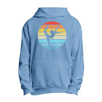 Majorette T  Shirt Baton Twirling Silhouette On A Distressed Retro Sun Urban Pullover Hoodie | Artistshot