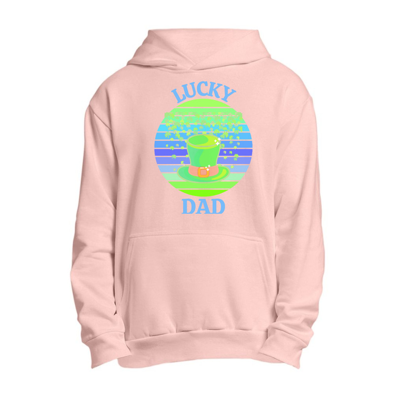 One Lucky Dad T  Shirtone Lucky Dad T  Shirt (2) Urban Pullover Hoodie | Artistshot