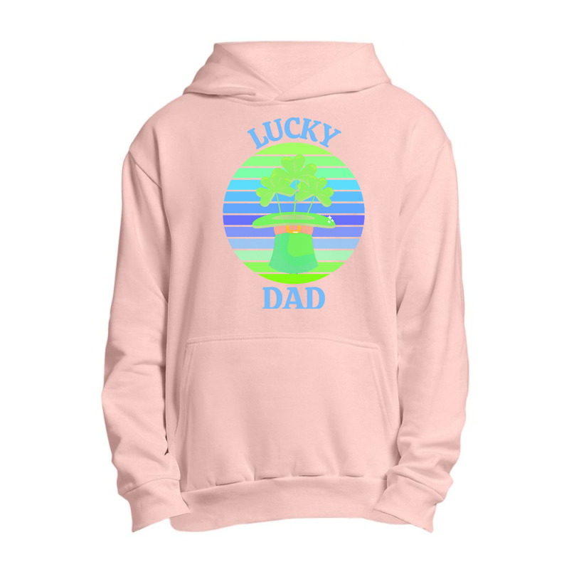 One Lucky Dad T  Shirtone Lucky Dad T  Shirt (3) Urban Pullover Hoodie | Artistshot